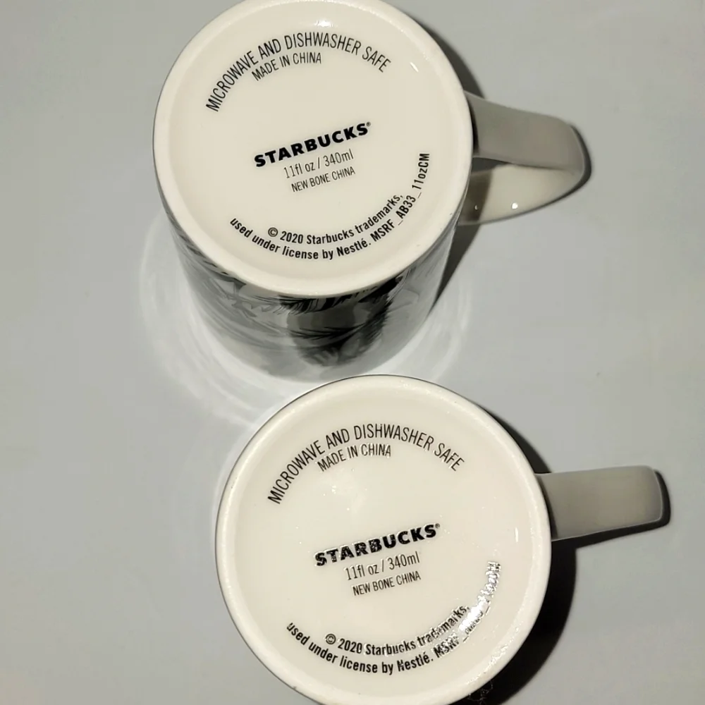 𝅺pair of brand new Starbucks 2020 Christmas mugs, 11 oz, no box